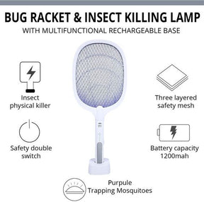 Electric Rechargeable Mosquito Killer Racket